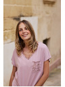 Moodo Tricou Moodo din bumbac roz