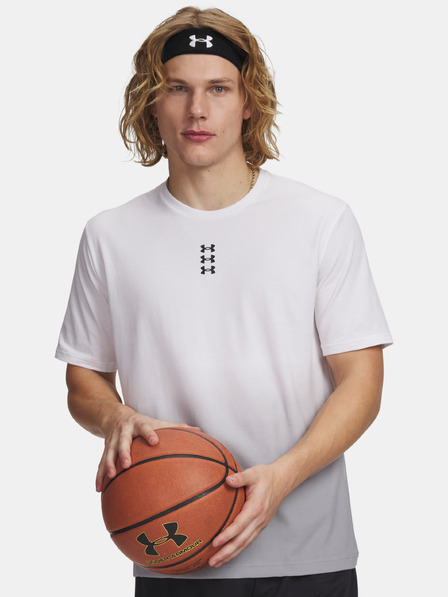 Under Armour Tricou pentru bărbați Under Armour UA M HOOPS TRIPLE LOGO SS