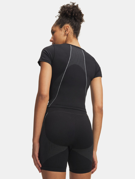 Under Armour Tricou pentru femei Under Armour Vanish Seamless Crop Zip SS