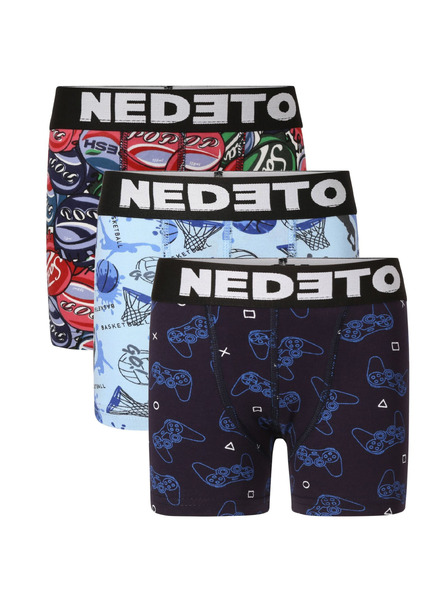 Nedeto Set de trei - boxeri copii Nedeto multicolori