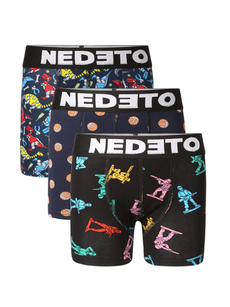 Nedeto Set de trei - boxeri copii Nedeto multicolori