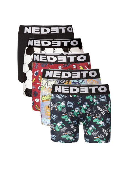 Nedeto Set de cinci - boxeri copii Nedeto multicolori