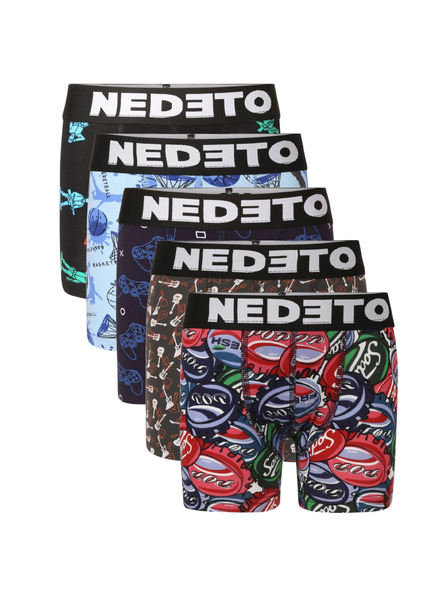 Nedeto Set de cinci - boxeri copii Nedeto multicolori