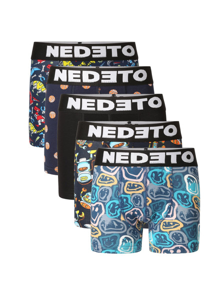 Nedeto Set de cinci - boxeri copii Nedeto multicolori