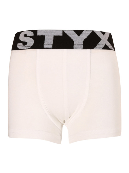 Styx Boxeri copii Styx sport elastică alb