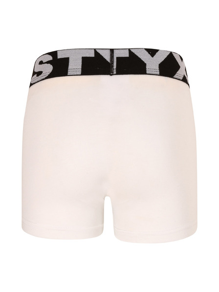 Styx Boxeri copii Styx sport elastică alb