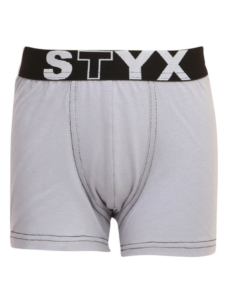 Styx Boxeri copii Styx sport elastică gri deschis