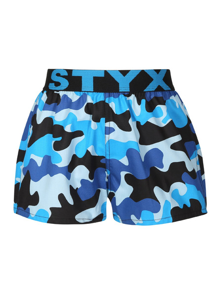 Styx Chilot copii Styx art elastic sportiv camuflaj albastru