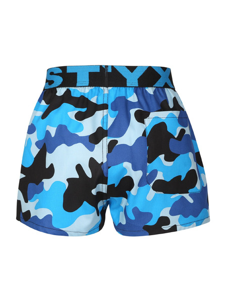 Styx Chilot copii Styx art elastic sportiv camuflaj albastru