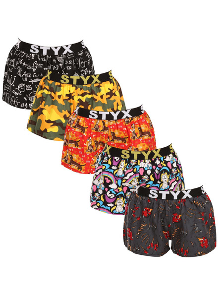 Styx Set cinci - chilot dama Styx art elastic sportiv multicolor
