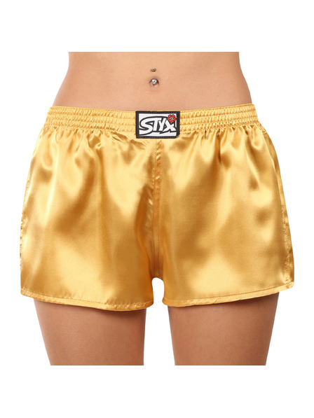 Styx Chilot dama Styx elastic clasic satinat auriu