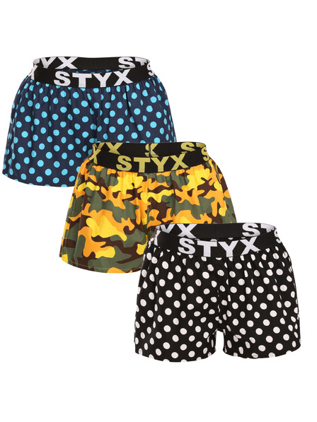 Styx Set trei - chilot dama Styx art elastic sportiv multicolor