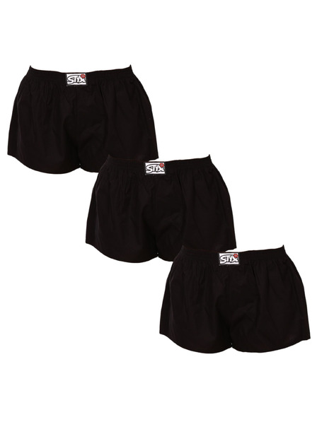 Styx Set de trei - boxeri dama Styx elastic clasic negri