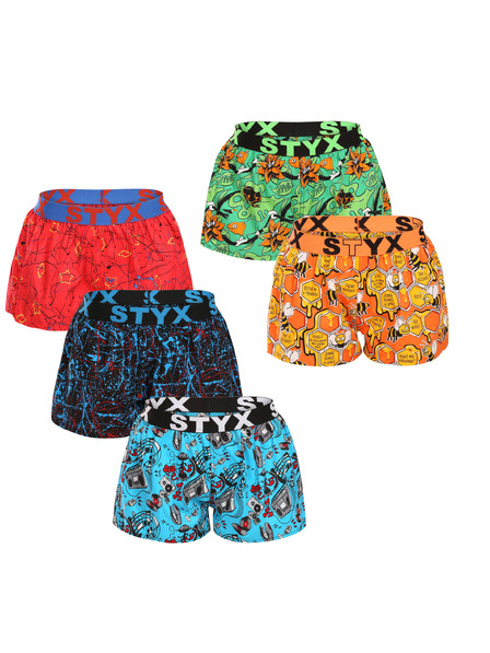 Styx Set cinci - chilot dama Styx art elastic sportiv multicolor