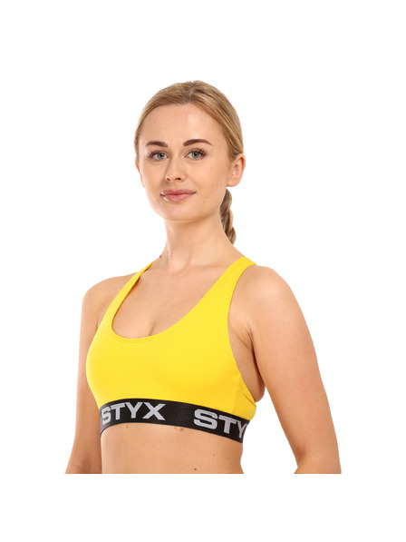 Styx Sutien pentru femei Styx sport galben