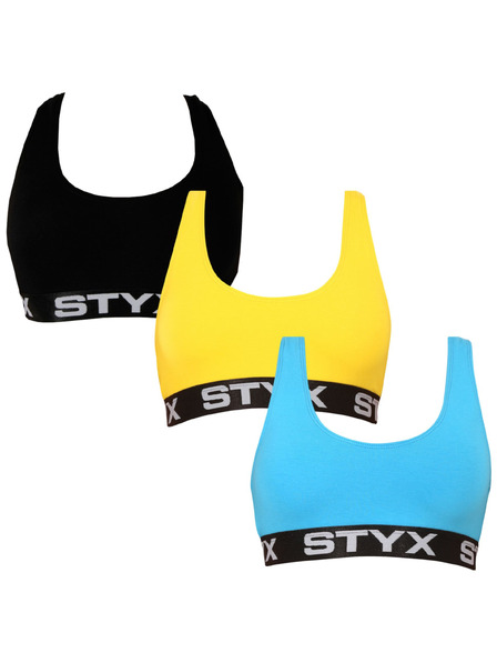 Styx Set de trei - Sutien pentru femei Styx sport multicolor