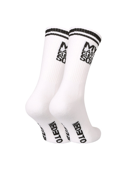 Nedeto Ciorapi Nedeto sportivi înalți My Last Clean Sox albi