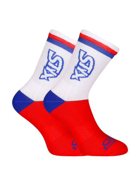 Styx Set de trei - Sosete Styx inalte rosii tricolor