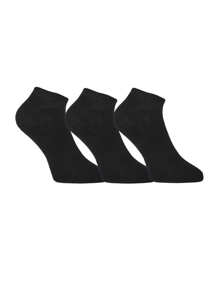 Styx Set de trei - Sosete Styx joase bambus negre