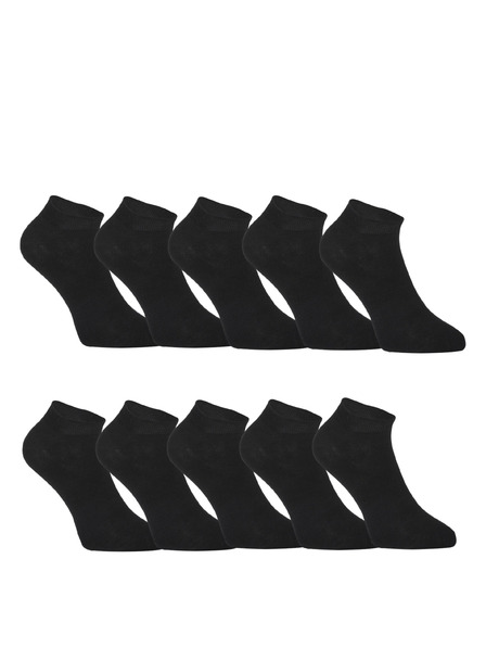 Styx Set de zece - șosete Styx joase din bambus negre