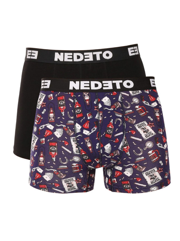 Nedeto Set de doi - boxeri bărbătești Nedeto multicolori