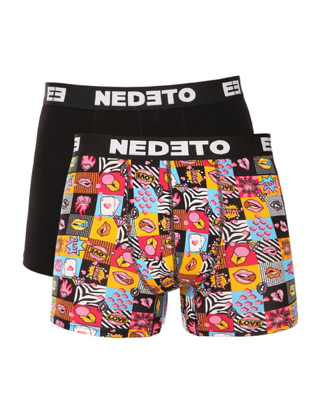 Nedeto Set de doi - boxeri bărbătești Nedeto multicolori