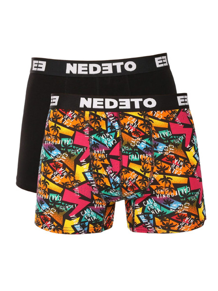 Nedeto Set de doi - boxeri bărbătești Nedeto multicolori