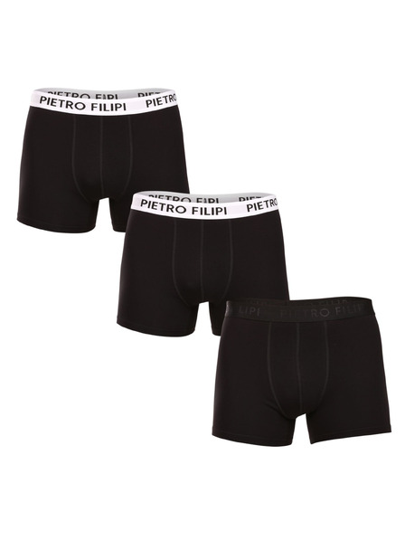 Pietro Filipi Set de trei - boxeri bărbătești Pietro Filipi negri