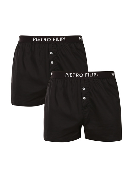 Pietro Filipi Set de doi - pantaloni scurți bărbătești Pietro Filipi negri