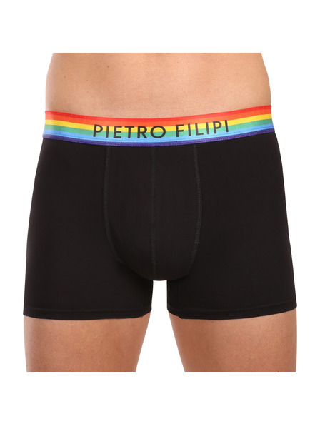Pietro Filipi Set de trei - boxeri bărbătești Pietro Filipi negri rainbow