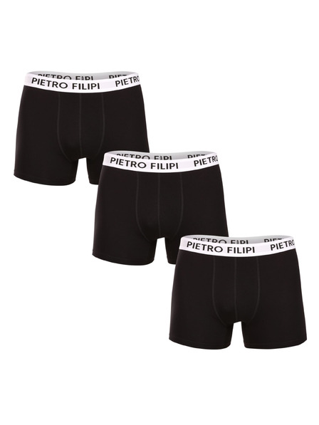 Pietro Filipi Set de trei - boxeri bărbătești Pietro Filipi negri