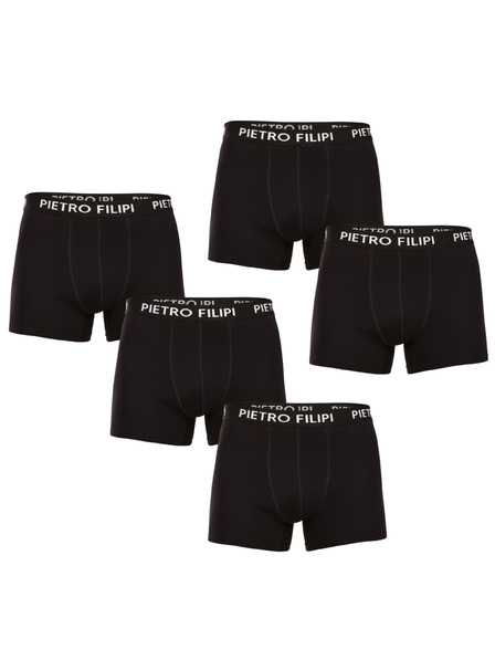 Pietro Filipi Set de cinci - boxeri bărbătești Pietro Filipi negri