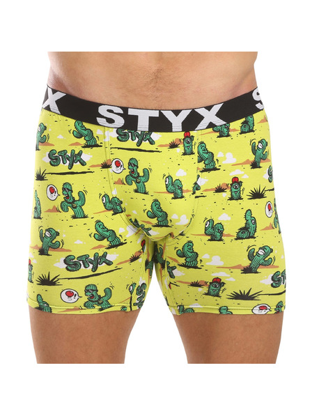 Styx Boxeri bărbătești Styx long art bandă sportivă cactuși