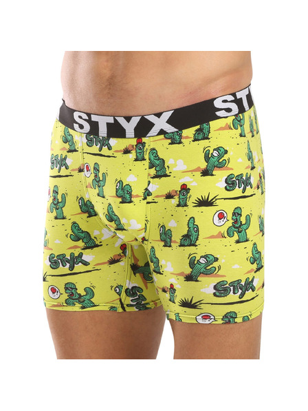 Styx Boxeri bărbătești Styx long art bandă sportivă cactuși