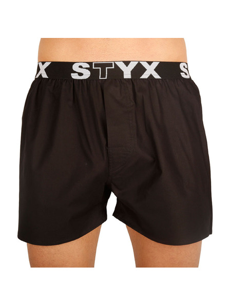 Styx Pantaloni scurți bărbătești Styx bandă sportivă negri