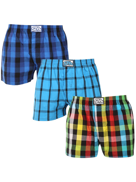 Styx Set de trei - pantaloni scurți pentru bărbați Styx classic rubber oversized multicolori
