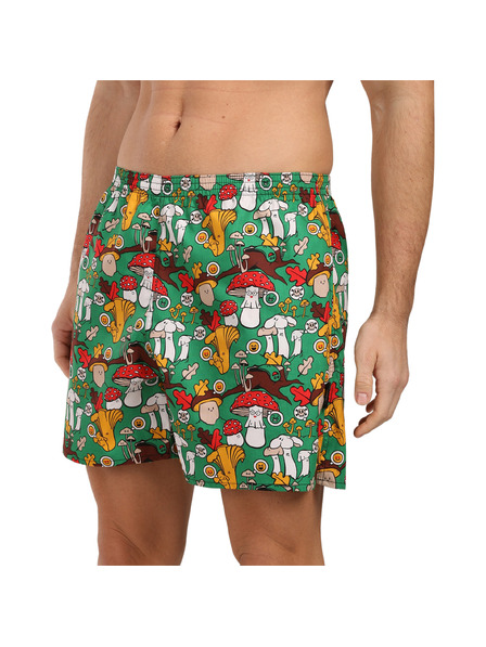 Styx Pantaloni scurți de casă bărbătești cu buzunare Styx ciuperci