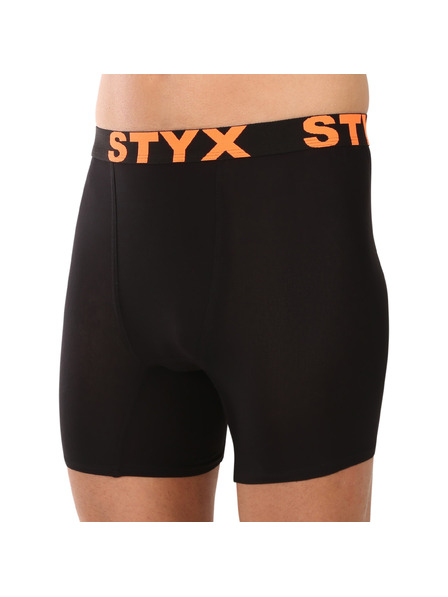 Styx Boxeri sport pentru bărbați Styx long, elastic negru