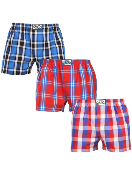 Styx Set de trei - pantaloni scurți pentru bărbați Styx classic rubber oversized multicolori