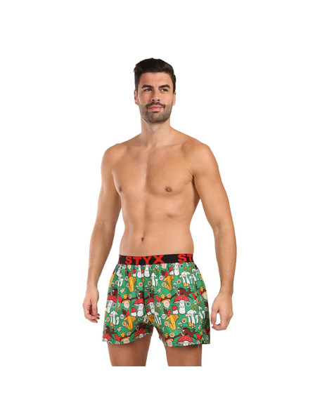 Styx Pantaloni scurți bărbătești Styx art bandă sportivă ciuperci