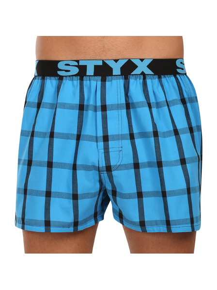 Styx Set de trei - pantaloni scurți bărbătești Styx bandă sportivă multicolori