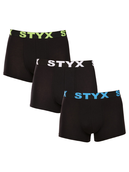 Styx Set de trei - boxeri bărbați Styx sport elastic multicolor
