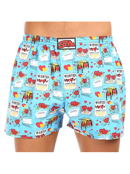 Styx Boxer bărbătesc Styx art bandă clasică Valentin pereche supradimensionată