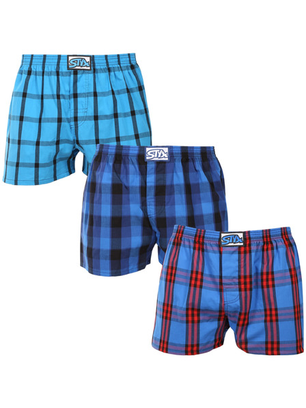 Styx Set de trei - pantaloni scurți pentru bărbați Styx classic rubber oversized multicolori