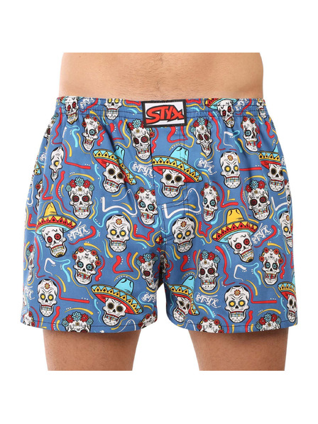 Styx Set de trei - pantaloni scurți bărbătești Styx art bandă clasică multicolori