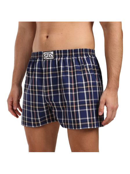 Styx Set de trei pantaloni scurți bărbătești Styx cu elastic clasic multicolori