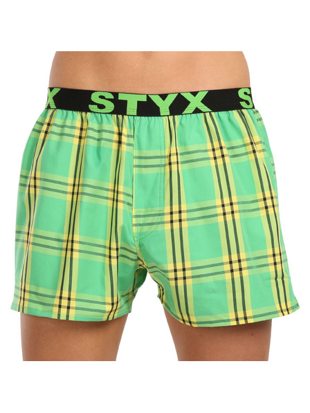 Styx Boxeri bărbătești Styx banda elastică sport multicolor (B1011/2)