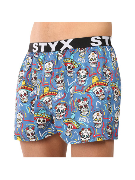 Styx Boxeri bărbătești Styx art banda elastică sport cranii