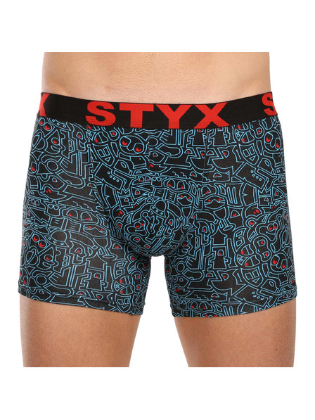 Styx Set cinci - boxeri bărbătești Styx long art banda elastică sport multicolor