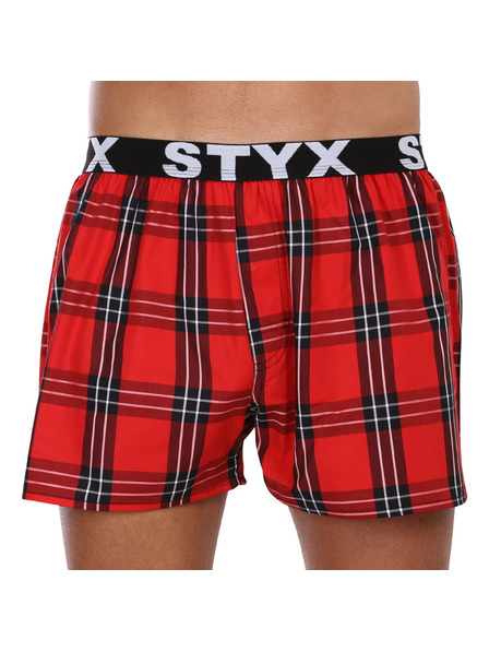 Styx Set de trei - pantaloni scurți bărbătești Styx bandă sportivă multicolori